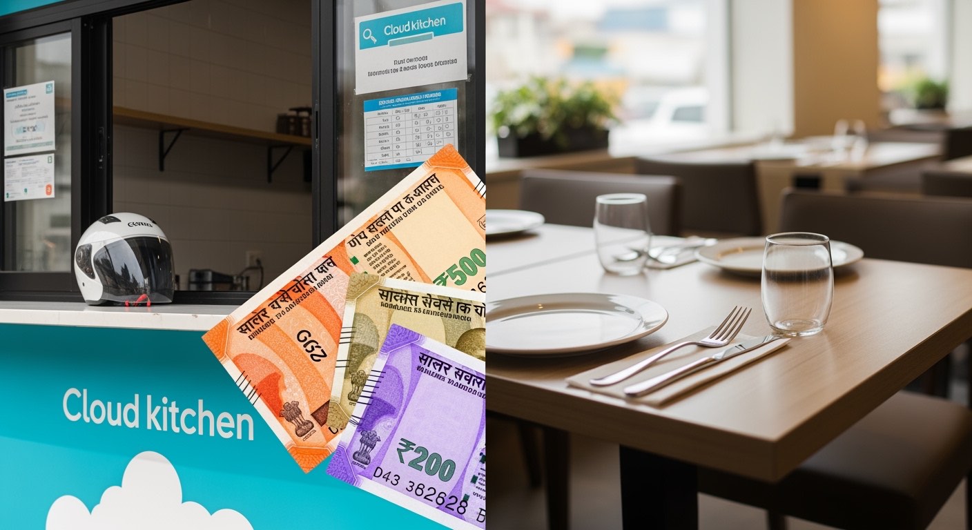 Cloud kitchen vs dine-in restaurant in India — capex, ops, exit