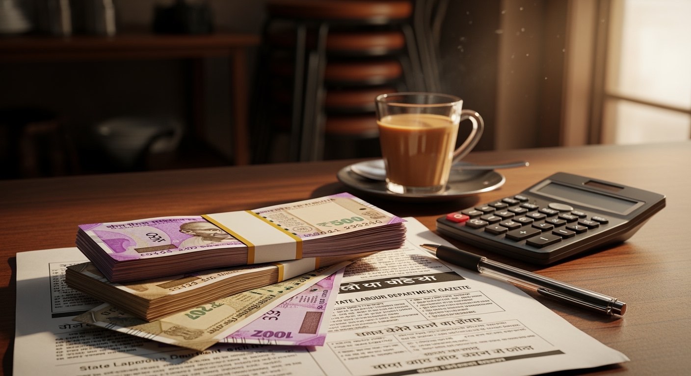 Minimum wage for restaurant staff in India — state-by-state 2026 rates