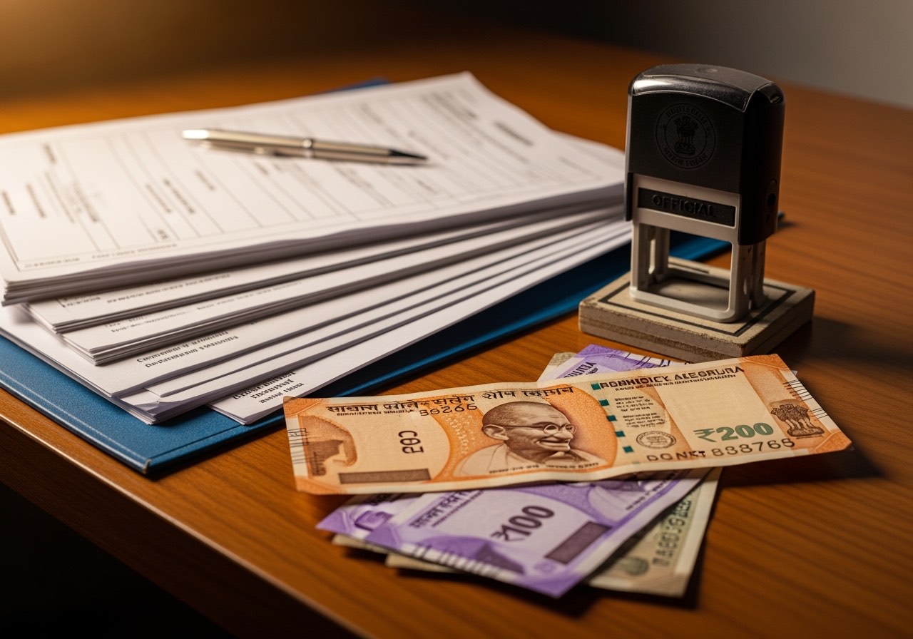 Operator with license folder at a 50-cover casual dining outlet in NCR